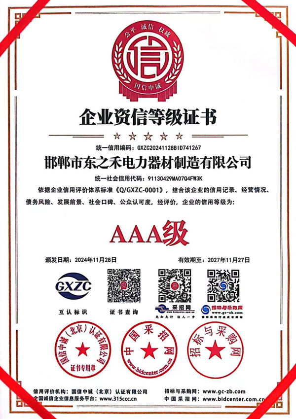 Enterprise Credit Rating Certificate