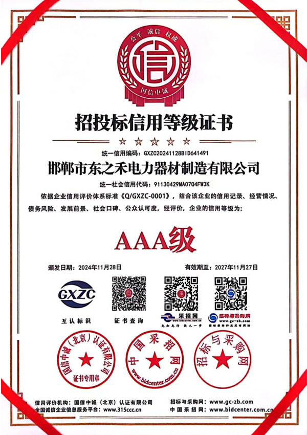 Credit Rating Certificate for Tendering and Bidding